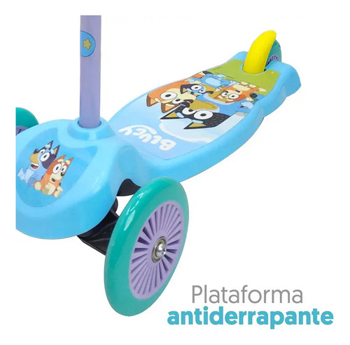 Scooter Infantil Bluey M-sbly-s24 Color Turquesa