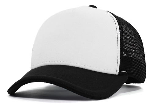 Boné Branco Preto Anth Co. Aba Curva Aberto Redinha Trucker