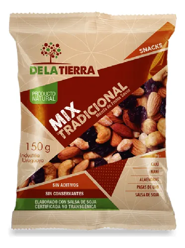 Mix Frutos Secos Tradicional De La Tierra 150 Grs