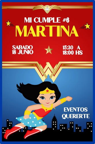 Kit Imprimible Express Personalizado - Mujer Maravilla