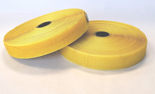 Abrojo 25mm Conjunto Felpa Y Gancho Precio X 10 Metros Amarillo