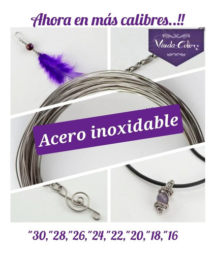 Acero Inoxidable, Para Joyería Rollo 250gr Cal.30 Delgado