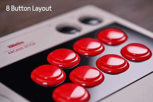 Arcade Fight Stick Retro De 8 Bits Con Joystick Para Switch