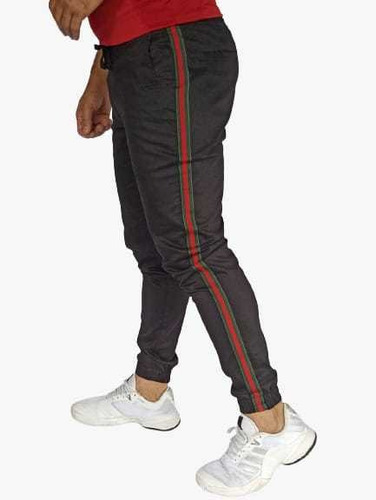 Pantalón Jogger Dril Licrado Linea Costado (pitillo Strech) 