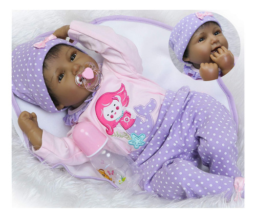 Pedolltree Realista Reborn Baby Dolls Recién Nacido Black Gi