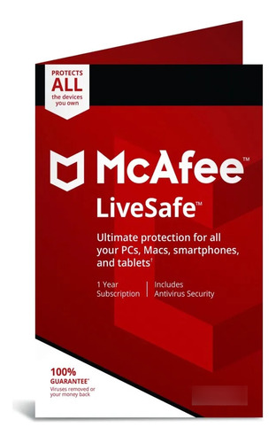 Mcafee Livesafe Dispositivos Ilimitados 1 Año Anivirus Clave