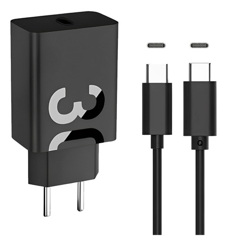 Carregador Para Samsung M22 M32 M52 M62 M63 M64 Turbo 30w Cor Preto