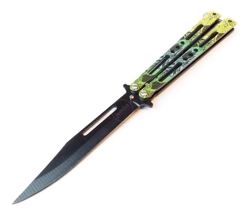 Navaja Mariposa Balisong Practica Filo Zombie Acero Inox