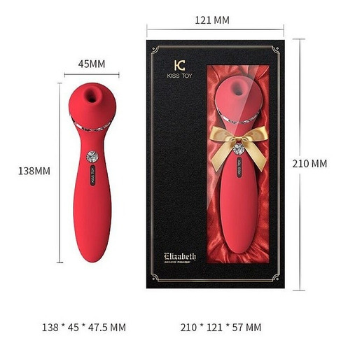 Estimulador De Clitóris Com Pulsação Elizabeth Kisstoy Luxo