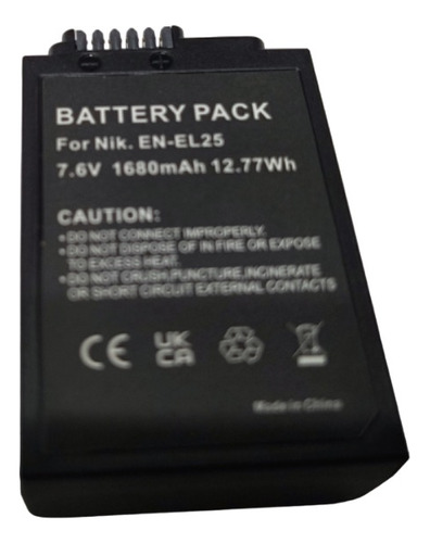 Bateria Batmax En-el25 1680 Mah Para Nikon Z50 Z30 Zfc