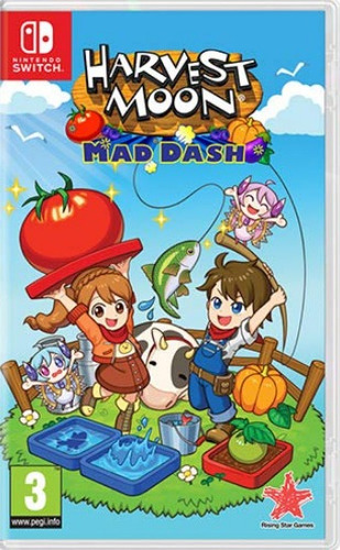Jogo Harvest Moon Mad Dash Nintendo Switch Europeu
