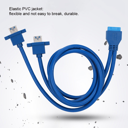 Cable Usb 3.0 De 0,8 M Para Placa Base, 19 Pines A 2af, Mont