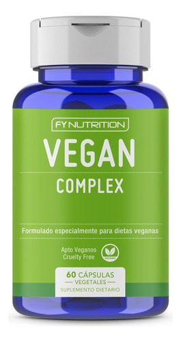 Vegan Complex - Multivitamínico Vegano Fynutrition - Especialmente formulado dietas vegan - 60 cápsulas