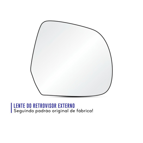 Lente Espelho Retrovisor March Duster Oroch Versa Com Base