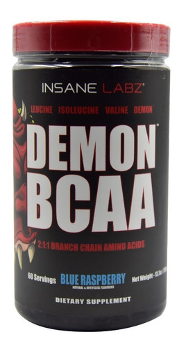 Aminoacidos Demon Bcaa Insane Labz 60 Servicios