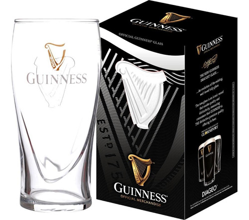 4 Copos Guinness Para Cerveja - 600ml - Diageo Licenciado