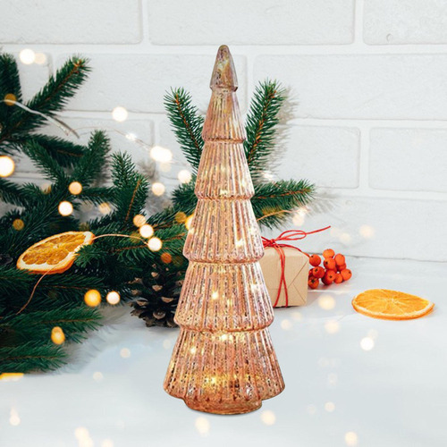Adorno De Luz De Noche De Árbol De Navidad Rosado
