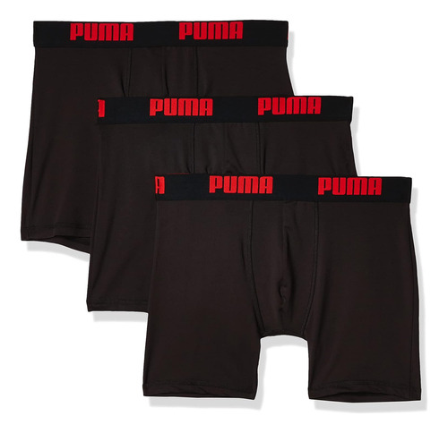 Puma Men's 3 Paquetes De Rendimiento Boxer Boxer
