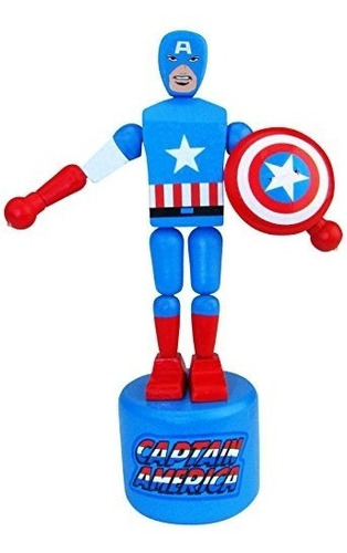 Entertainment Earth Captain America Wood Push Puppettoys A