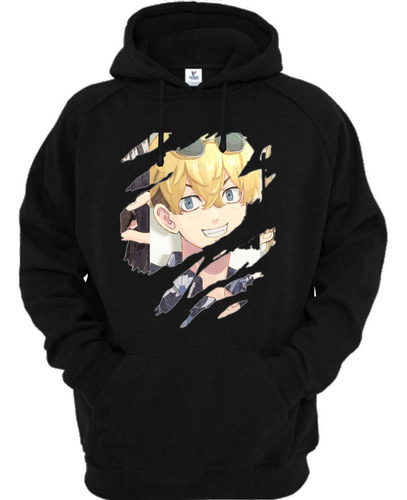 Sudadera Negra Chifuyu Matsuno Vice-c Anime Tokio-r