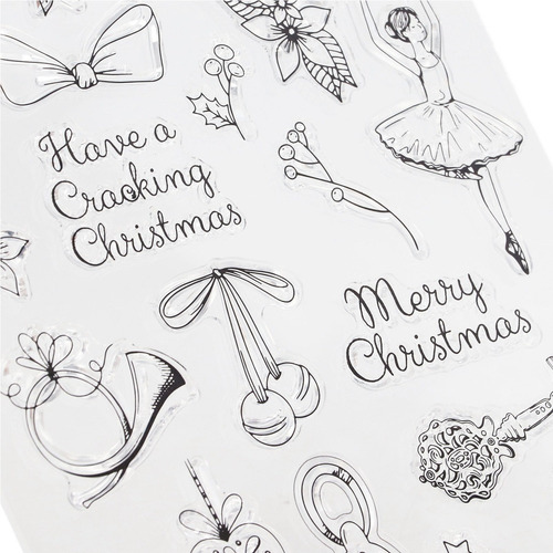 Sellos Navideños, 3 Unidades, Con Estampado Temático Transpa