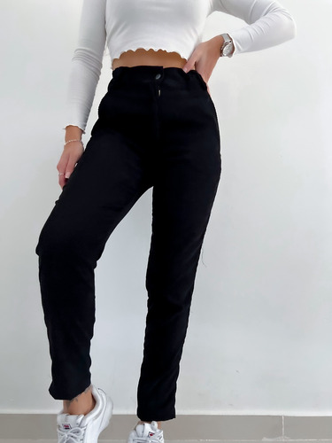 Pantalon Tipo Slouchy De Corderoy Para Mujer