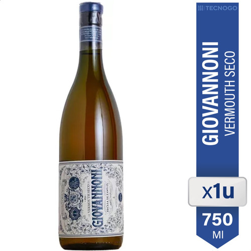 Vermouth Seco Giovannoni 750ml Vermut Aperitivo Botella