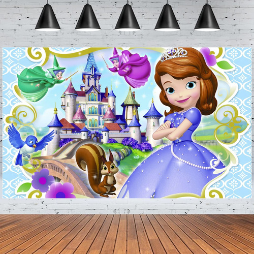 Fondo Cumpleaño Princesa Sofia Decoracion Pancarta Para Niño