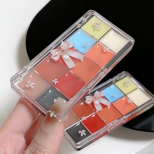 Juego De Paleta De Labios Paleta De Brillo De Labios Maquill