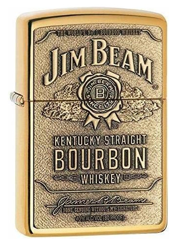 Accesorio Cigarro - Zippo Jim Beam Bourbon Label Emblem Ence