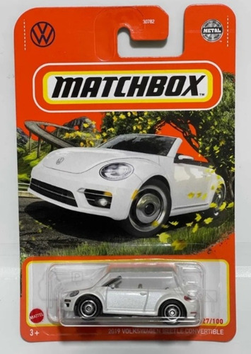 Matchbox 2019 Volkswagen Beetle Convertible Blanco #27/100