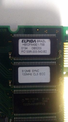 Memória RAM 512MB 1 IBM 33L3128