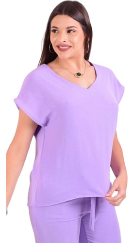 Blusa De Cey , Escote V Mangas Caidas T Xxl 