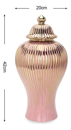 Jarrón De Flores De Cerámica, Tarro 20cmx42cm 20cmx42cm