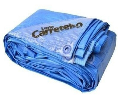 Lona Carreteiro Itap Impermeabilizante Azul 4x3 105micra
