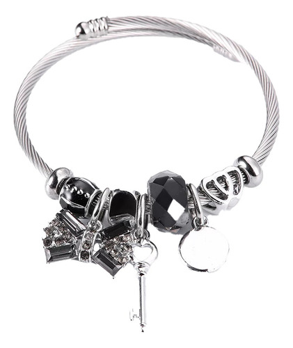 Brazalete Pulsera Tipo Pandora Acero Inoxidable Damas