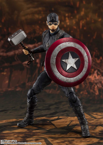 Imagen 6 de 12 de Capitán America Endgame Final Battle Vr. S.h.figuarts Bandai