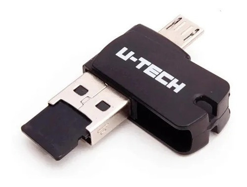 Pen Drive 3 Em 1 U-tech 32gb Com Cartão Micro Sd