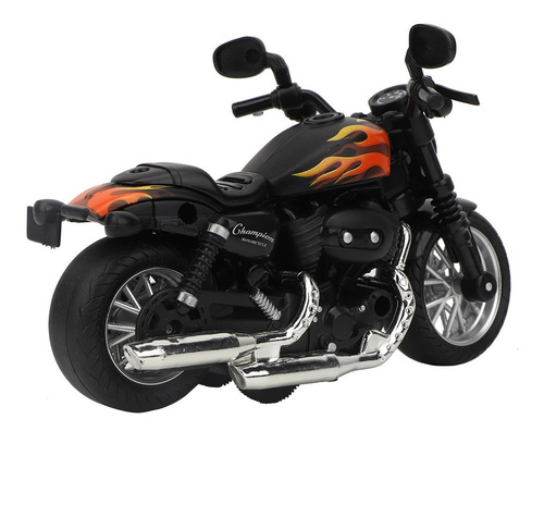 Modelo De Moto Eléctrica Toy Alloy Motorcycle Light Music