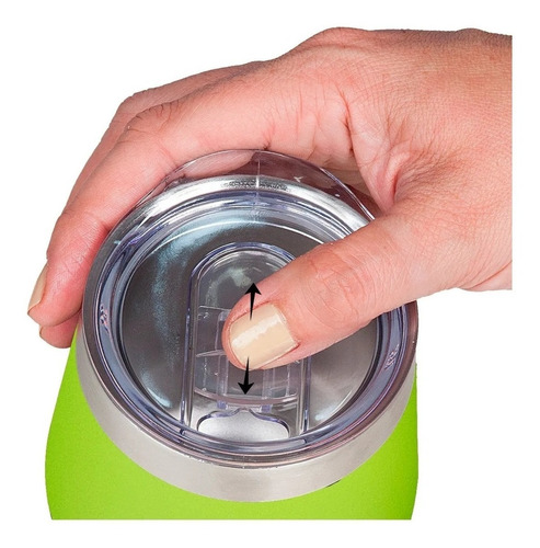 Imagen 3 de 3 de Vaso Térmico Waterdog Copon Mate 350cc Con Tapa Acero Inox