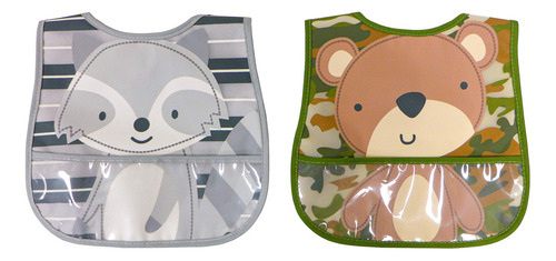 Neat Solutions Juego De Baberos Resistentes Al Agua, Multico