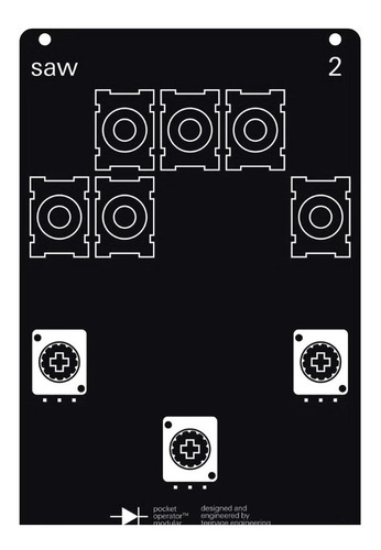 Imagen 3 de 3 de Pocket Operator Modular Pom-2 Sawtooth M2 Audiotecna Teenage