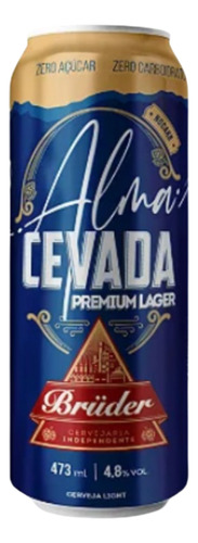 Cerveja Artesanal Alma Cevada Zero Açucar Low Carb 473ml
