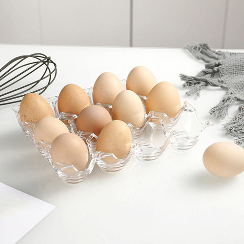 Bandeja Acrílica Para Huevos, Soporte Transparente Apilable