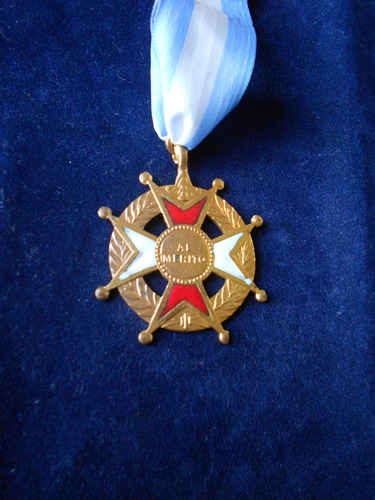 Medalla Vintage Condecoracion Cruz De Malta - Al Merito (Usado)