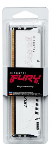 Memória Ddr5 Kingston Fury Beast, 16gb, 6400mhz, White