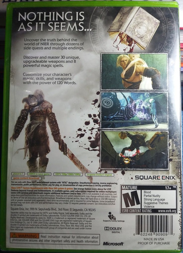 Nier Xbox 360 - Novo Lacrado