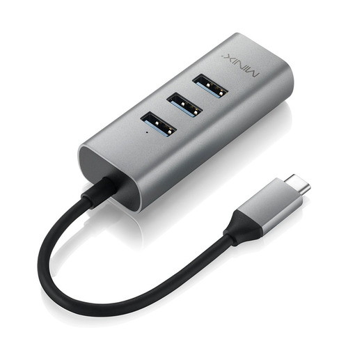 Minix Neo C-ue, De Aluminio Usb-c Y 3 Puertos Usb 3.0 Y Giga