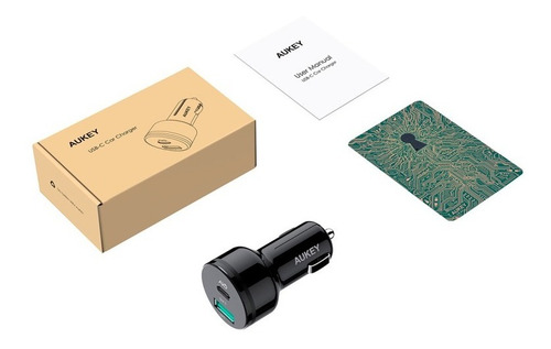 Cargador De Coche Cc-y9 Salida Usb Doble Aukey