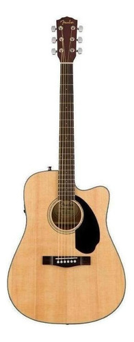 Guitarra Electroacústica Fender Classic Cd-60 Sce Natural Orientación de la mano Diestro